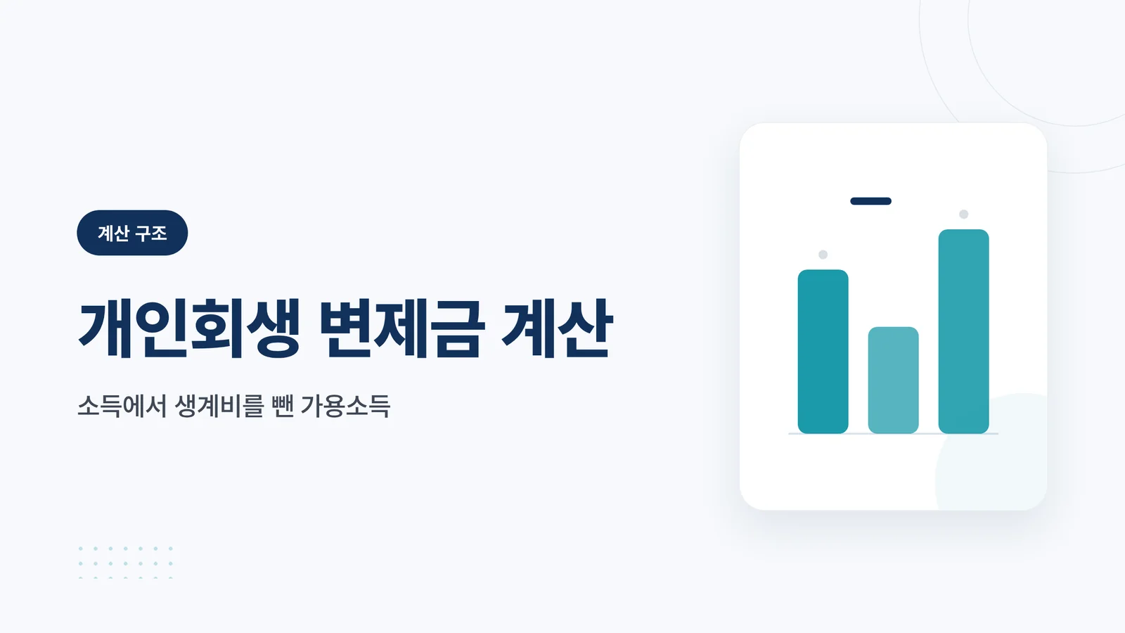 개인회생 변제금 계산